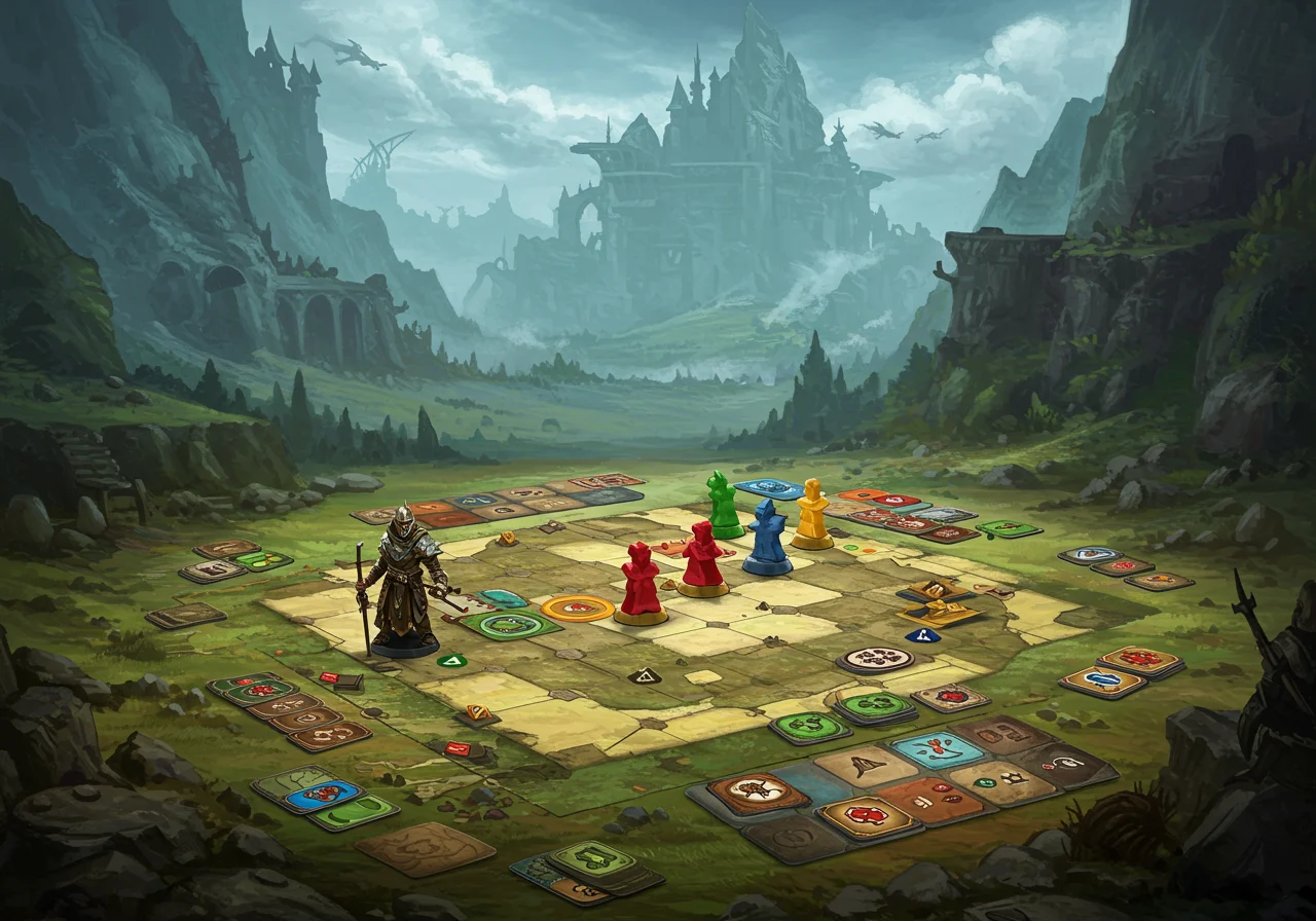 Mythic board games background
